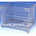 Collapsibe Warehouse Wire Rolling Storage Cage